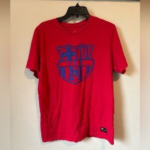 Nike FC Barcelona Shirt Mens Medium - Red - Logo